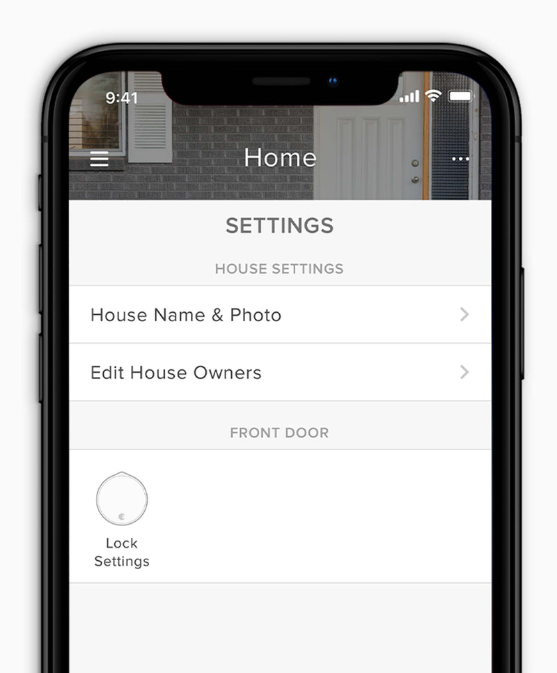 Preview of August App Smart Lock Settings