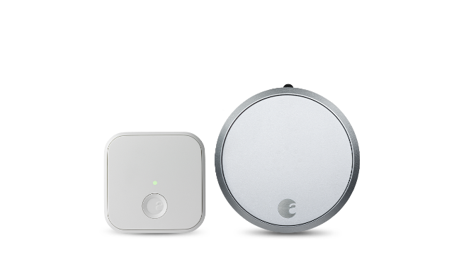 August Smart Lock Pro + Connect Silver Color