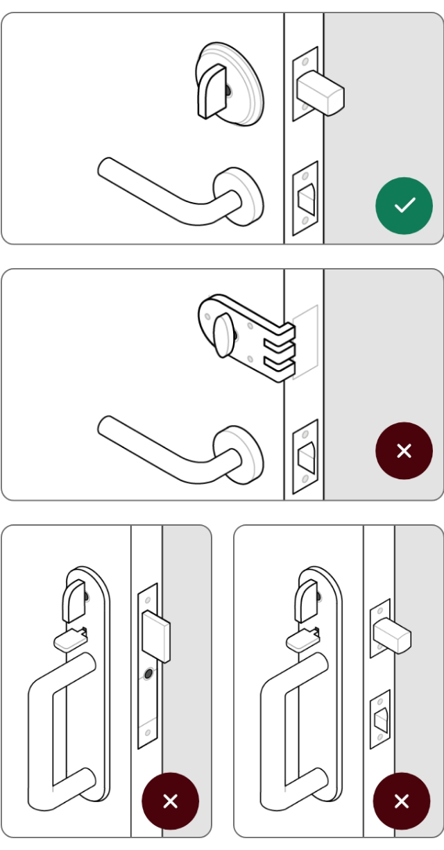 Illustration explaining different lock mechanisms